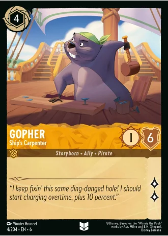 Gopher - Ship's Carpenter #4/204 — Azurite Sea