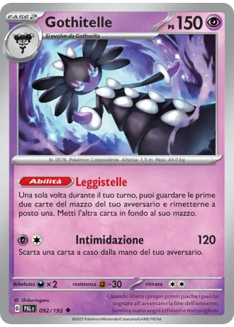 Gothitelle #092 — Evoluzioni a Paldea