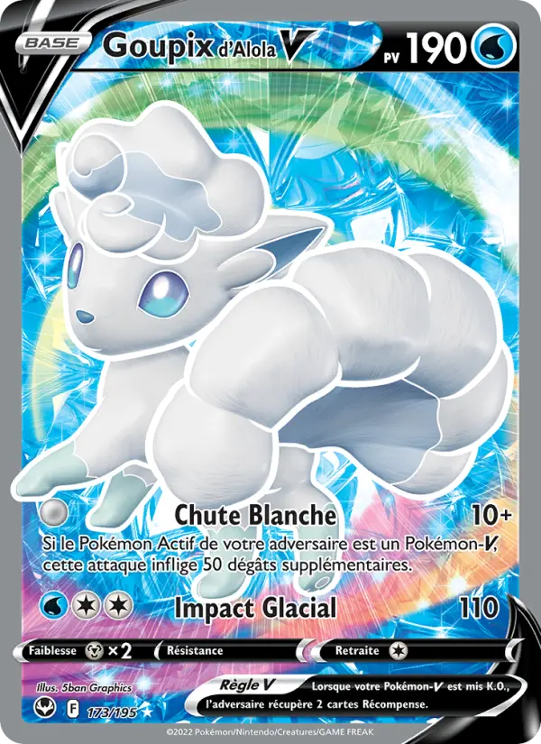 Goupix d'Alola V #173 — Tempête Argentée