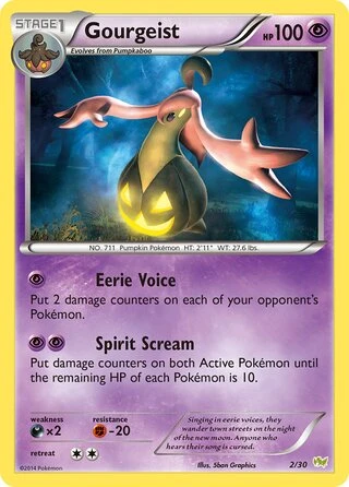 Gourgeist #2 — XY trainer Kit (Noivern)