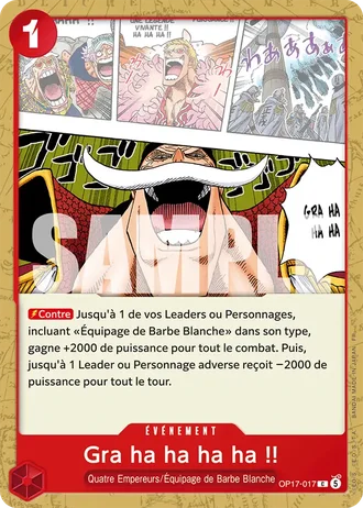 Gra ha ha ha ha !! (OP17-017) — Les Guerriers les Plus Puissants au Monde (OP17)