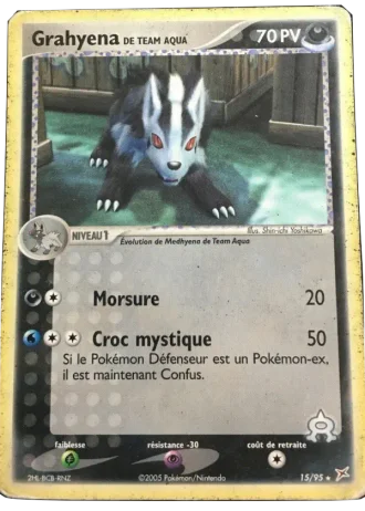 Grahyena de Team Aqua #15/95 — EX Team Magma vs Team Aqua