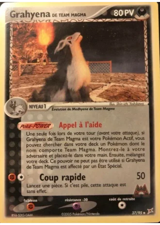 Grahyena de Team Magma #37/95 — EX Team Magma vs Team Aqua