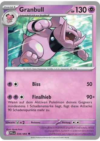 Granbull #038/94 — Fatale Flammen