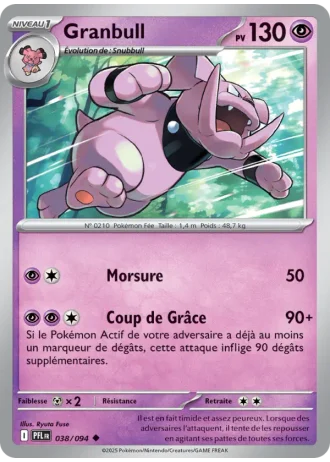Granbull #038 — Flammes Fantasmagoriques