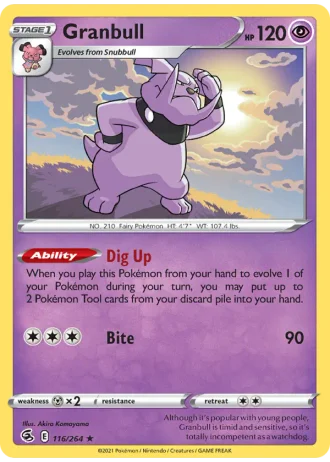 Granbull #116 — Fusion Strike