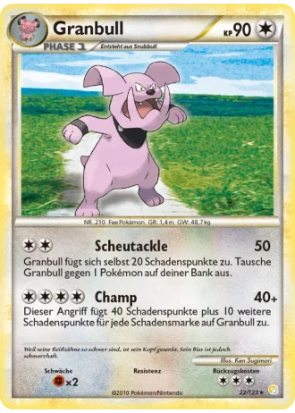 Granbull #22/123 — HeartGold SoulSilver