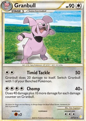 Granbull #22 — HeartGold SoulSilver