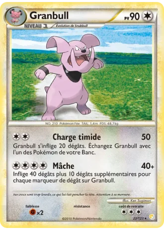 Granbull #22/123 — HeartGold SoulSilver