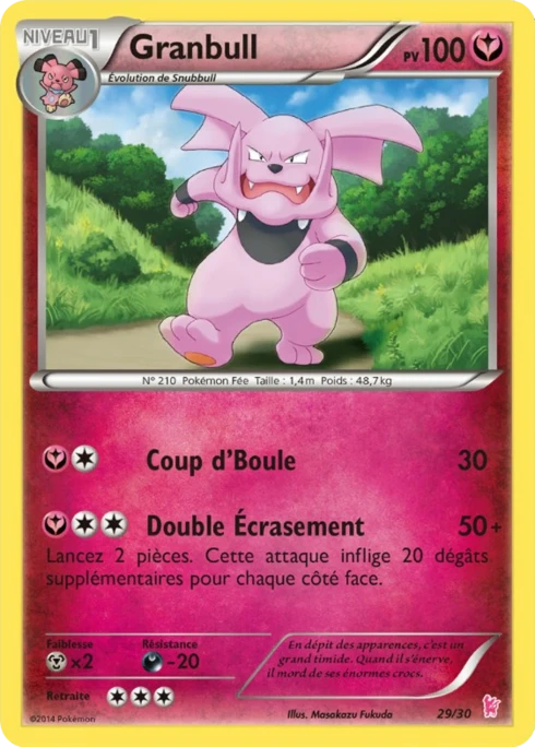 Granbull #29 — XY Kit du dresseur (Nymphali)