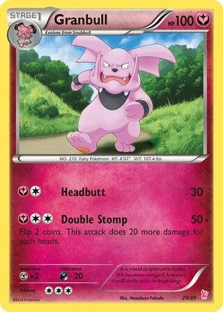 Granbull #29 — XY trainer Kit (Sylveon)