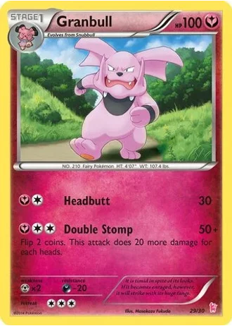 Granbull #29 — XY trainer Kit (Sylveon)