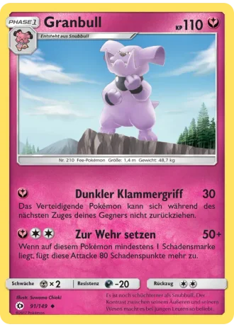 Granbull #91/149 — Sonne & Mond