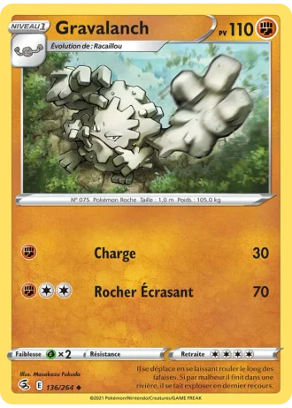 Gravalanch #136/264 — Poing de Fusion