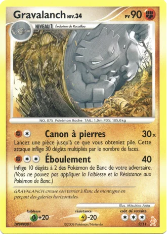 Gravalanch #2/11 — DP Kit dresseur (Lucario)