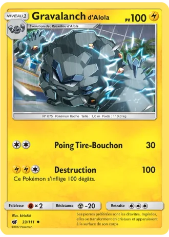 Gravalanch d’Alola #33/111 — Invasion Carmin
