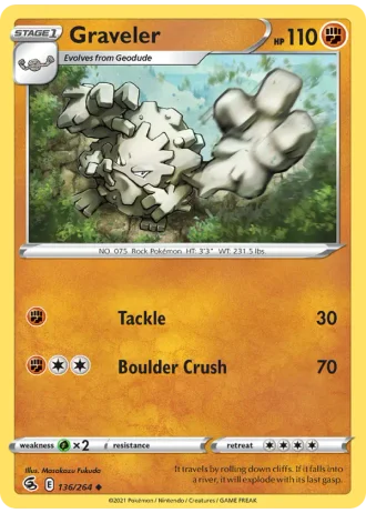 Graveler #136 — Fusion Strike
