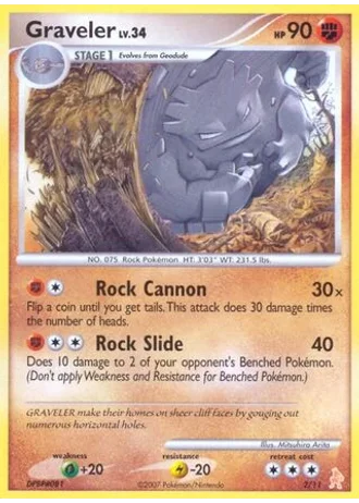 Graveler #2 — DP trainer Kit (Lucario)