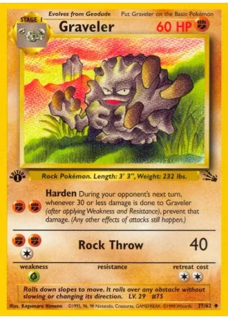 Graveler #37/62 — Fossil