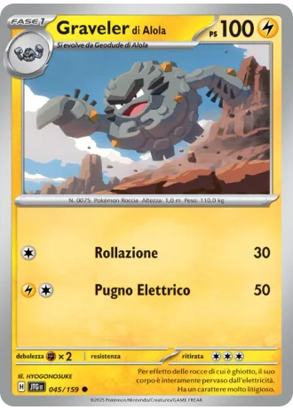 Graveler di Alola #045 — Avventure Insieme