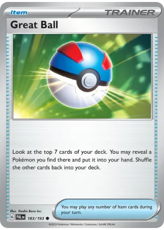 Great Ball #183/193 — Paldea Evolved