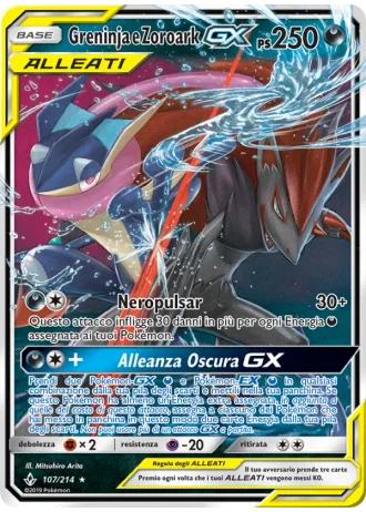 Greninja e Zoroark GX #107/214 — Legami Inossidabili