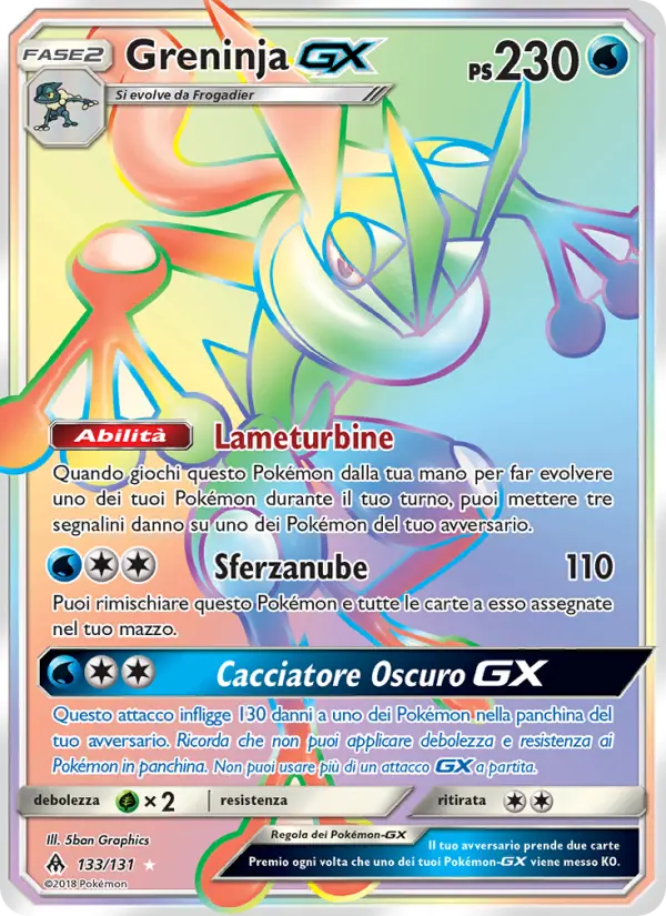 Greninja GX #133 — Apocalisse Di Luce