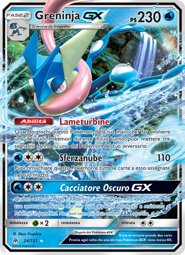 Greninja GX #24 — Apocalisse Di Luce