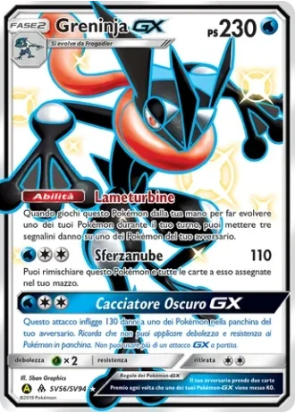 Greninja GX SV56/94 — Tesoro Cromatico (Destino Sfuggente)