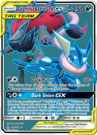 Greninja & Zoroark GX #200 — Unbroken Bonds