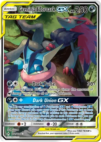 Greninja & Zoroark GX #201 — Unbroken Bonds