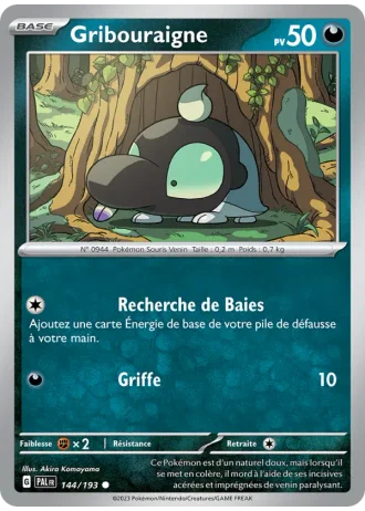 Gribouraigne #144/193 — Évolutions à Paldea