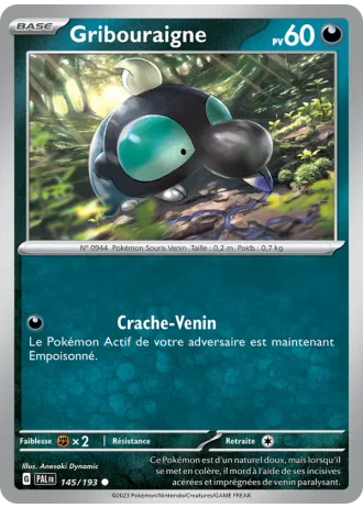 Gribouraigne #145/193 — Évolutions à Paldea