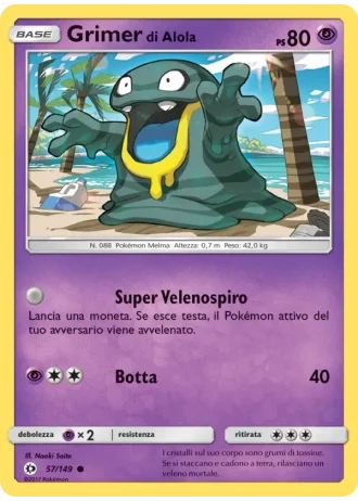 Grimer di Alola #57/149 — Sole e Luna