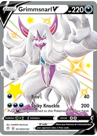 Grimmsnarl V SV116/122 — Shiny Vault (Shining Fates)