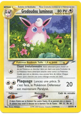 Grodoudou lumineux (première édition) #54/105 — Neo Destiny (1ère Édition)