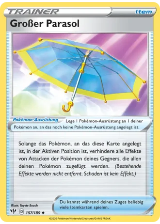 Großer Parasol #157/189 — Flammende Finsternis