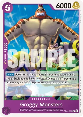 Groggy Monsters (EB04-033) — Les Sept de la Mer d'Azur (OP14-EB04)