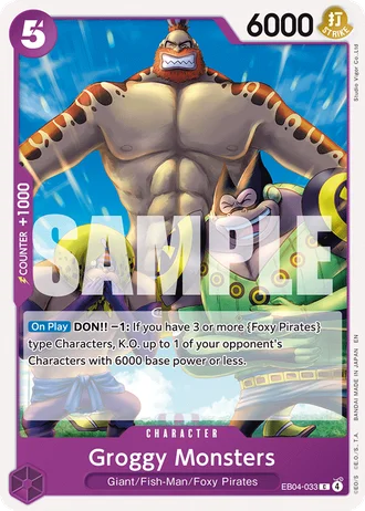 Groggy Monsters (EB04-033) — The Azure Sea's Seven (OP14-EB04)