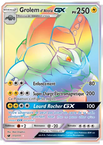 Grolem d’Alola GX #113 — Invasion Carmin