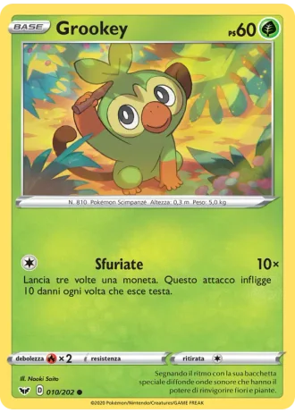 Grookey #10/202 — Spada e Scudo