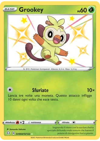 Grookey SV004/122 — Tesoro Cromatico (Destino Splendente)