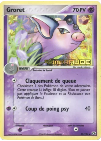 Groret #30/106 — EX Émeraude