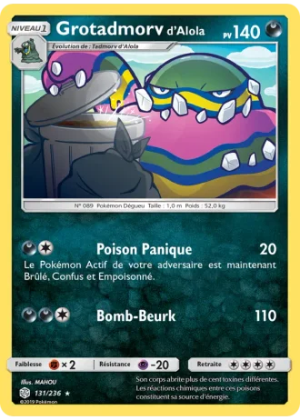 Grotadmorv d’Alola #131/236 — Éclipse Cosmique