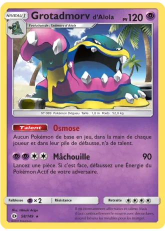 Grotadmorv d’Alola #58/149 — Soleil et Lune
