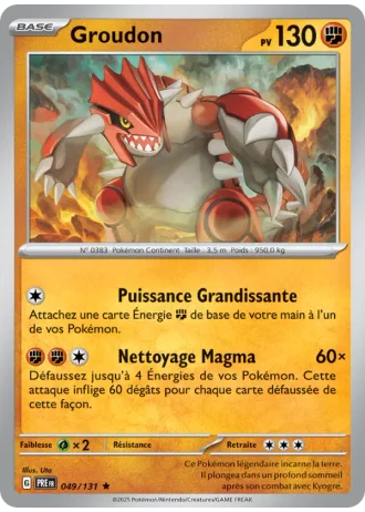 Groudon #049/131 — Évolutions Prismatiques