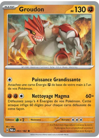 Groudon #093/182 — Faille Paradoxe