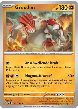 Groudon #093/182 — Paradoxrift