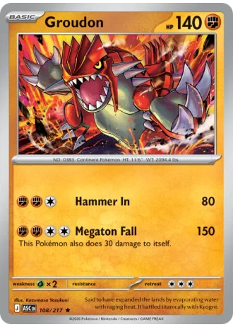 Groudon #108 — Ascended Heroes
