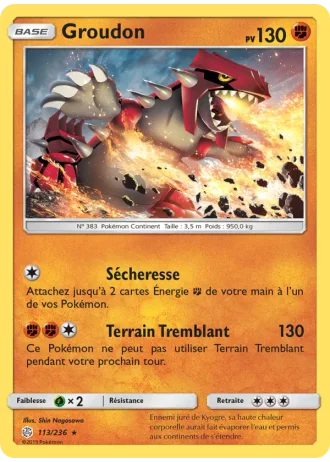 Groudon #113/236 — Éclipse Cosmique